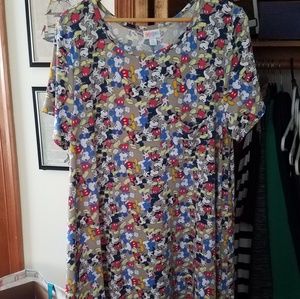Lularoe Mickey mouse carly size 2xl.